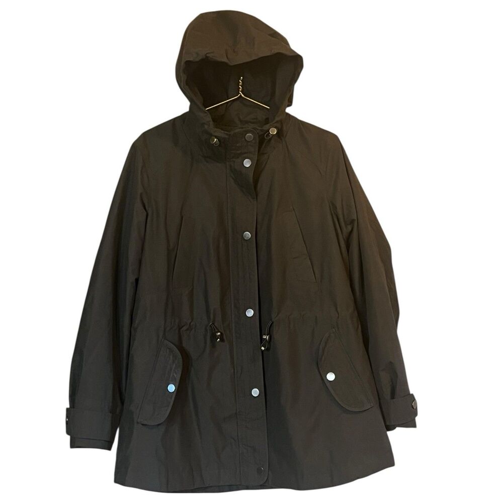 Women Utility Parka Jacket XL Olive Hooded Gorpcore Outdoor Layering Coat 🍂